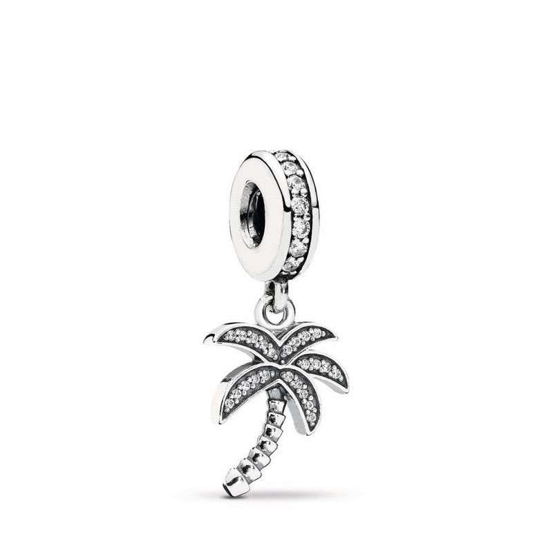 Pandantiv De Talisman Pandora Sparkling Palm Tree Argint (3ZCKLgS4)